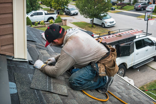 Professional Roofing technician working in Tilton, NH